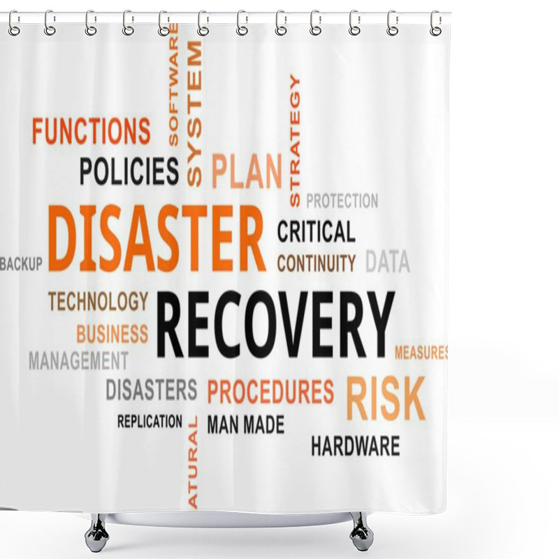 Personality  Word Cloud - Disaster Recovery Shower Curtains