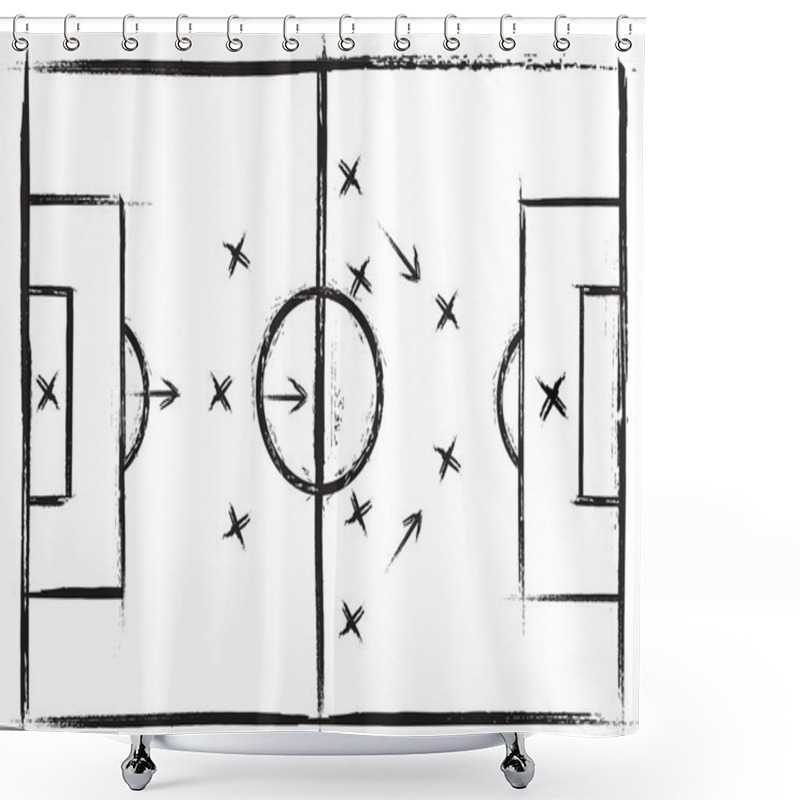 Personality  Football Field Shower Curtains