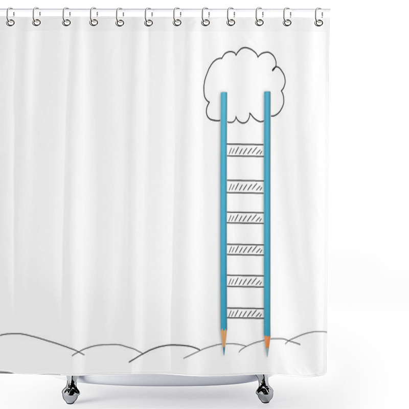 Personality  Concept Of Imagination And Education Shower Curtains