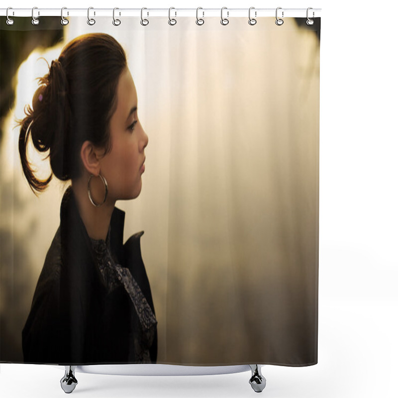 Personality  Zen Woman Shower Curtains