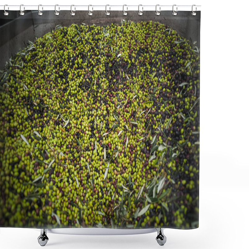 Personality  Making of Olive Oil shower curtains