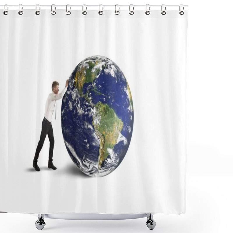 Personality  Destruction Of The World Shower Curtains