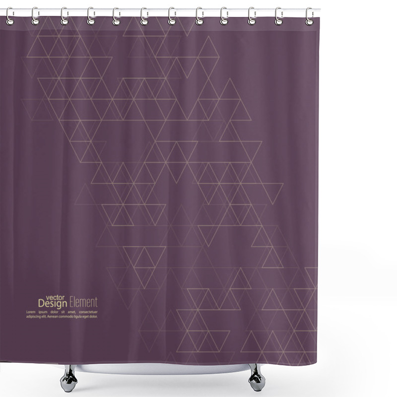 Personality  Creative Abstract Triangle Pattern. Shower Curtains