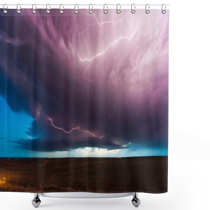 Personality  Lightning Storm Shower Curtains