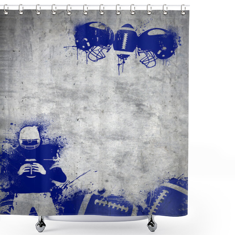 Personality  American Football Background Shower Curtains