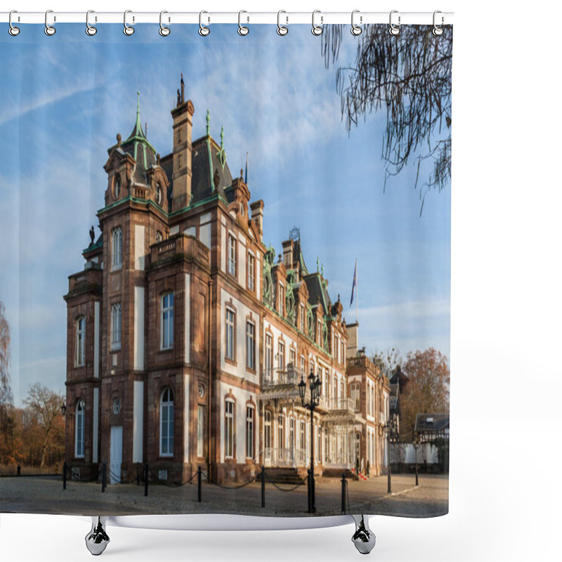 Personality  Chateau (Castle) De Pourtales In Robertsau Near Strasbourg, Alsa Shower Curtains