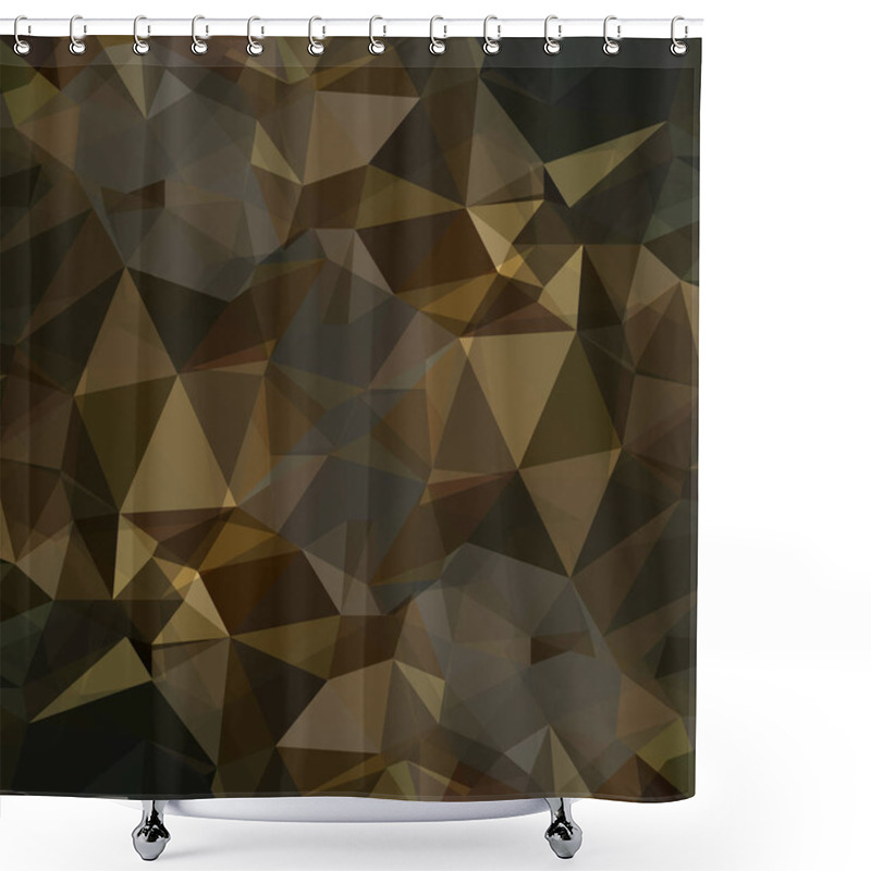 Personality  Abstract Triangle Mosaic Background Shower Curtains