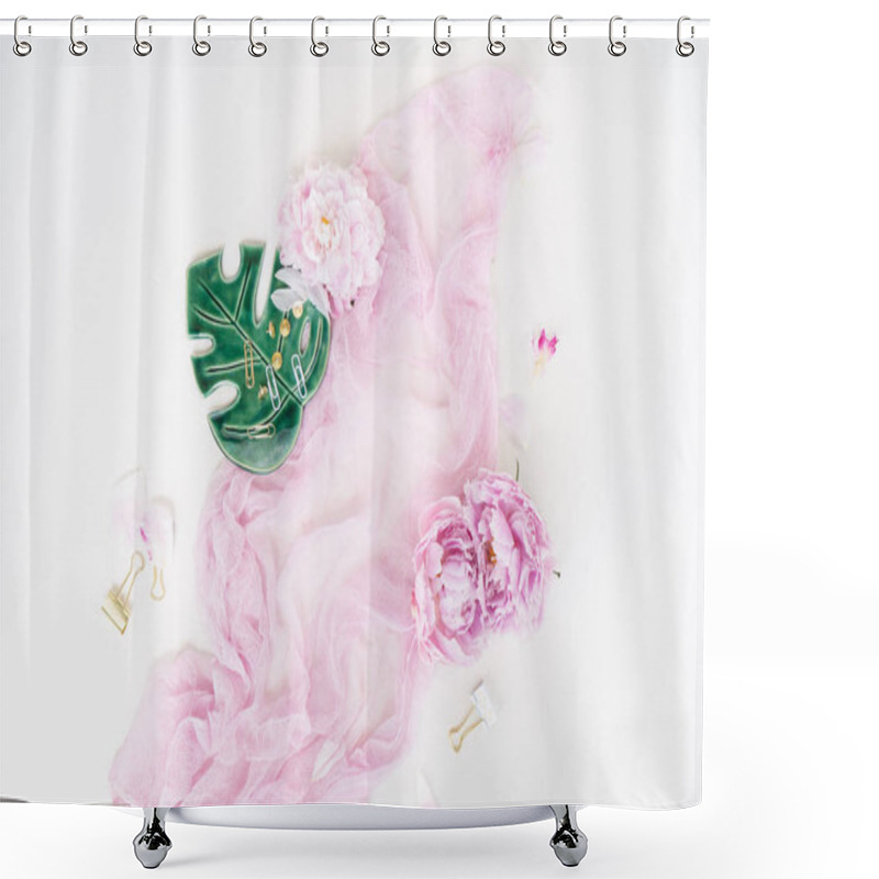 Personality  Creative Wedding Composition Shower Curtains