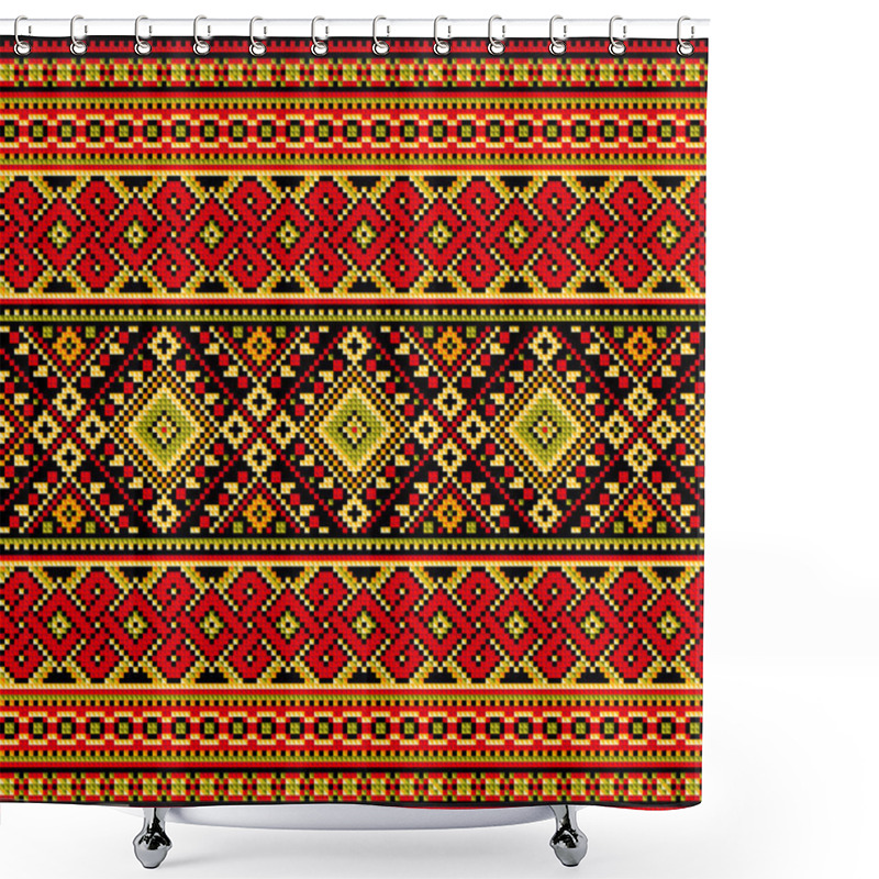 Personality  Ukrainian Decorative  Shower Curtains