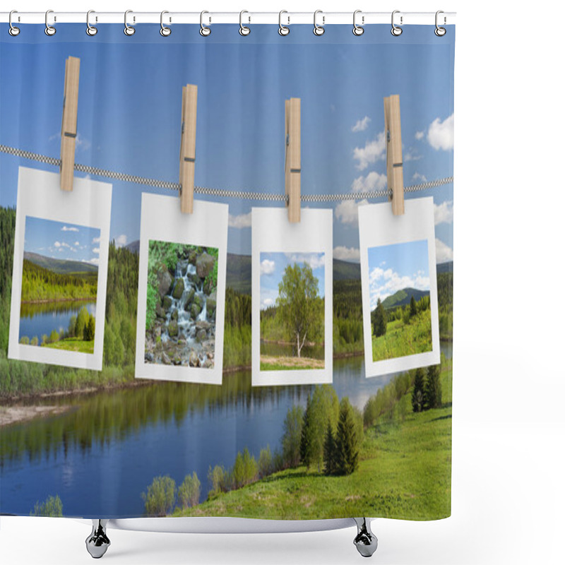 Personality  Landscape Photographs Shower Curtains