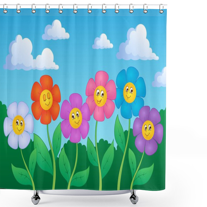 Personality  Flower Theme Image 6 Shower Curtains