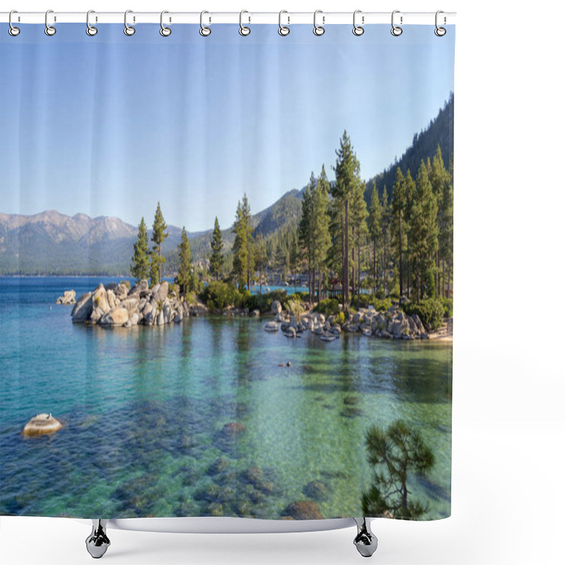 Personality  Lake Tahoe Is A Freshwater Alpine Lake Located In The Sierra Nevada Shower Curtains