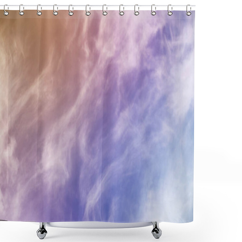 Personality  White Clouds In A Sky Shower Curtains