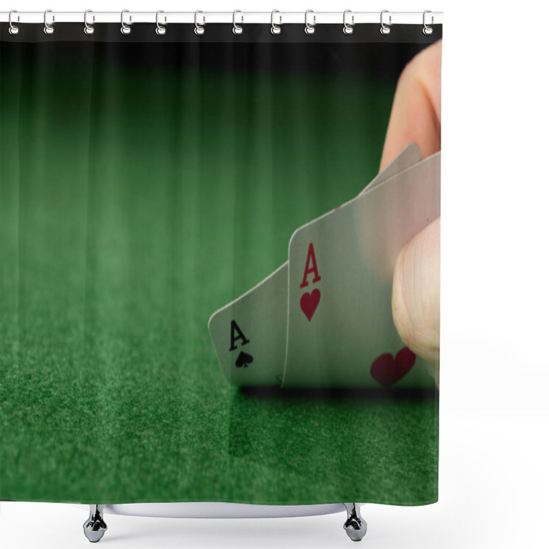 Personality  Poker Shower Curtains