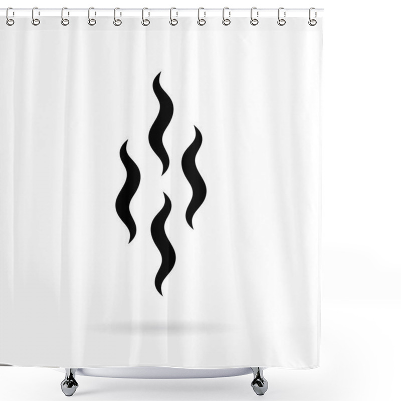 Personality  Hot Steam Vector Icon Shower Curtains