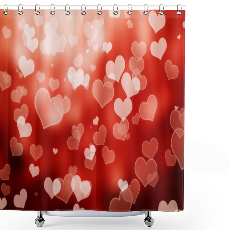 Personality  Valentine's Day Background Shower Curtains