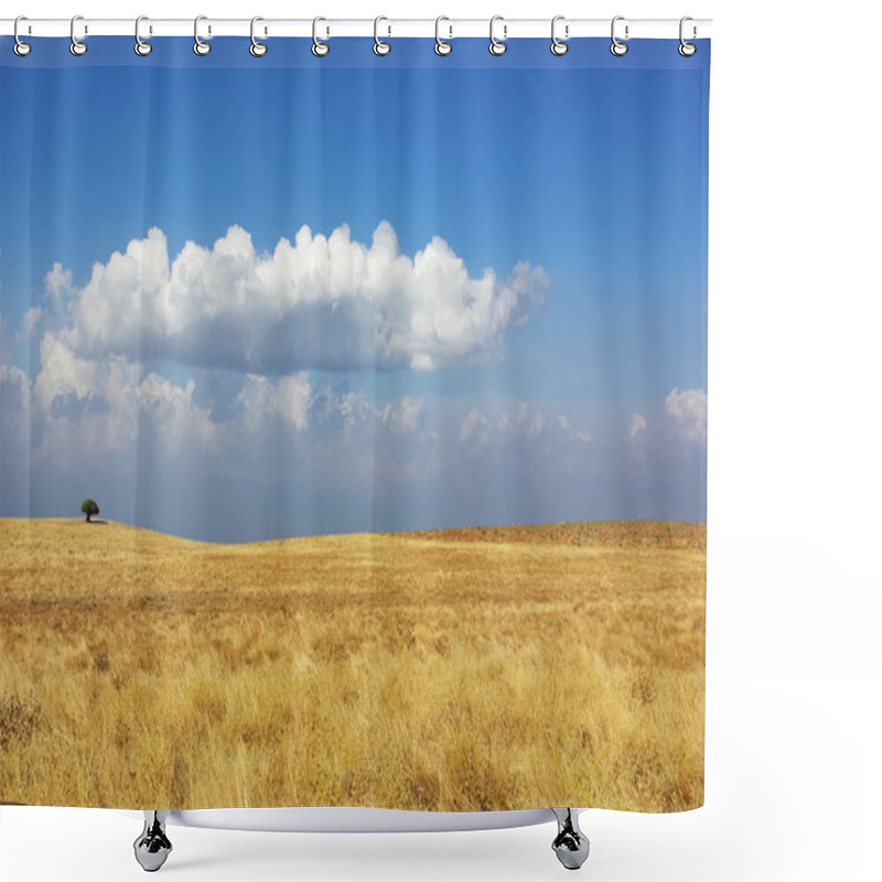 Personality  Rural Field At Alentejo Region, Portugal. Shower Curtains