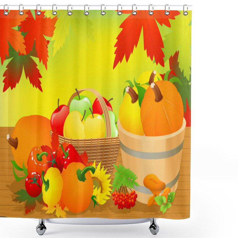 Personality  Autumn Abundance Shower Curtains