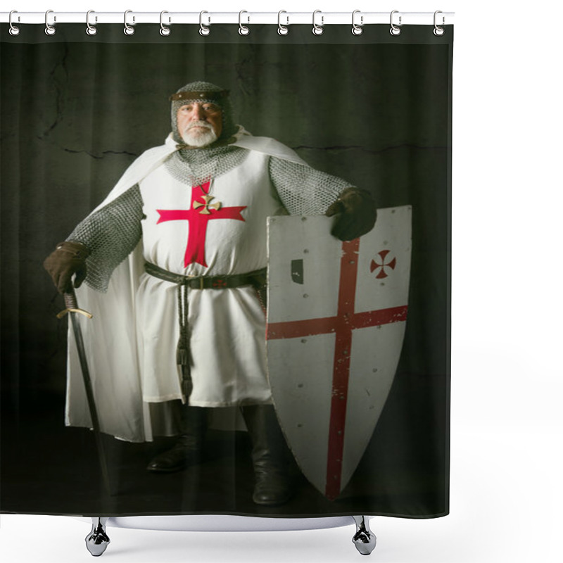 Personality  Knight Templar Shower Curtains