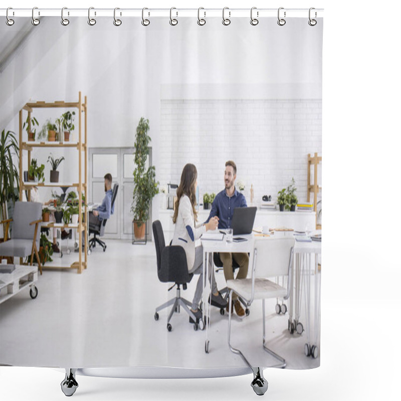 Personality  Businesspeople At Work Shower Curtains