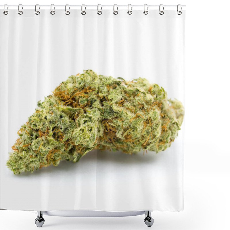 Personality  Marijuana Isolated White Background Shower Curtains