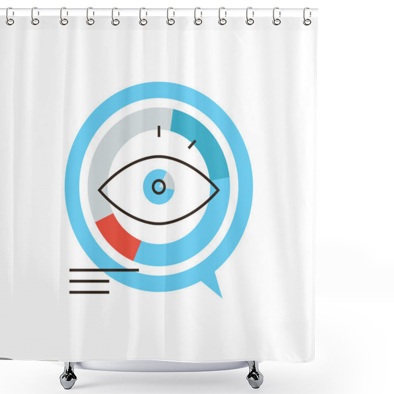 Personality  Data Visualization Icon Concept Shower Curtains