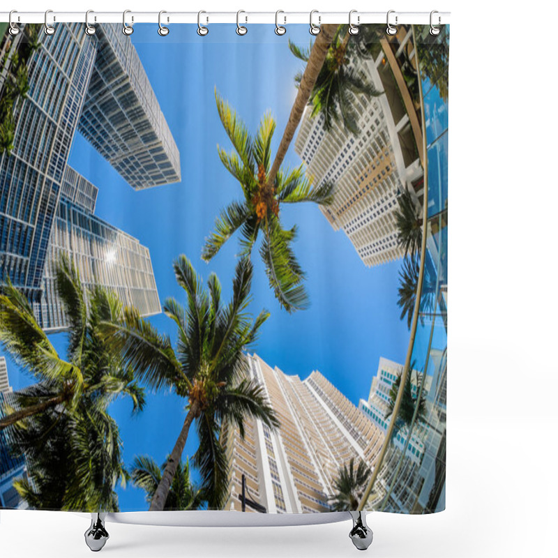 Personality  Downtown Miami Shower Curtains