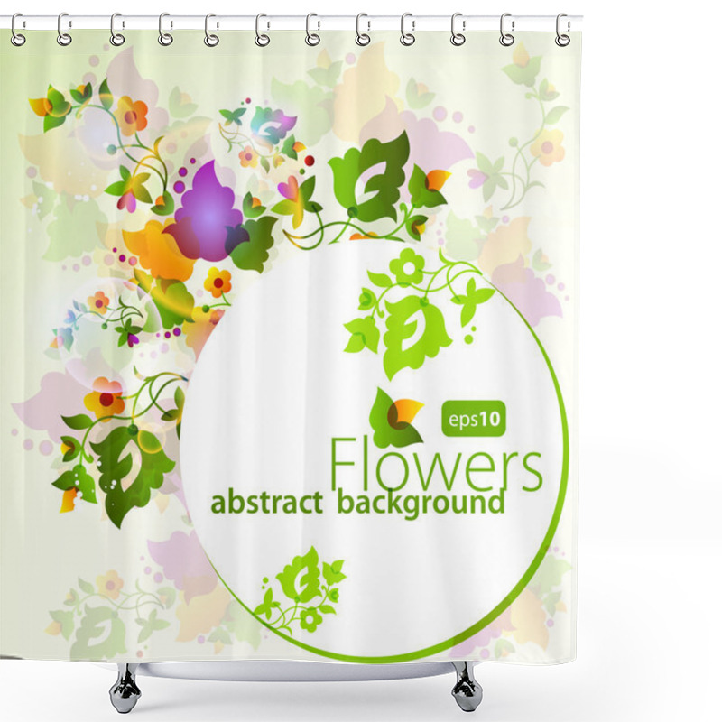 Personality  Floral Background Shower Curtains