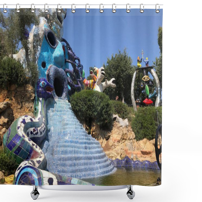 Personality  The Tarot Garden In Capalbio, Italy. High Quality Photo Shower Curtains