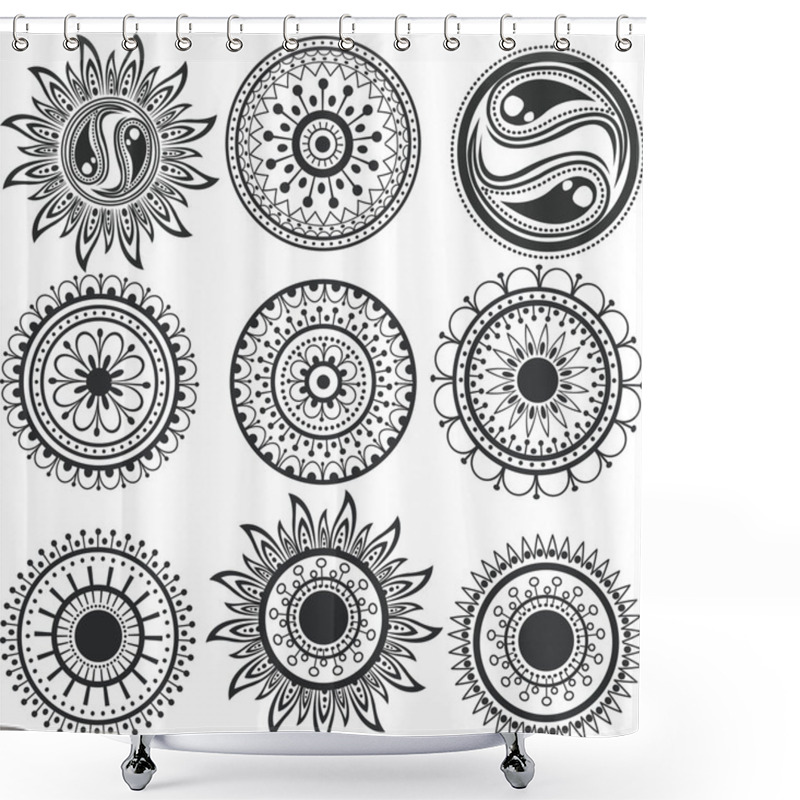 Personality  Set Of Mandala Shower Curtains