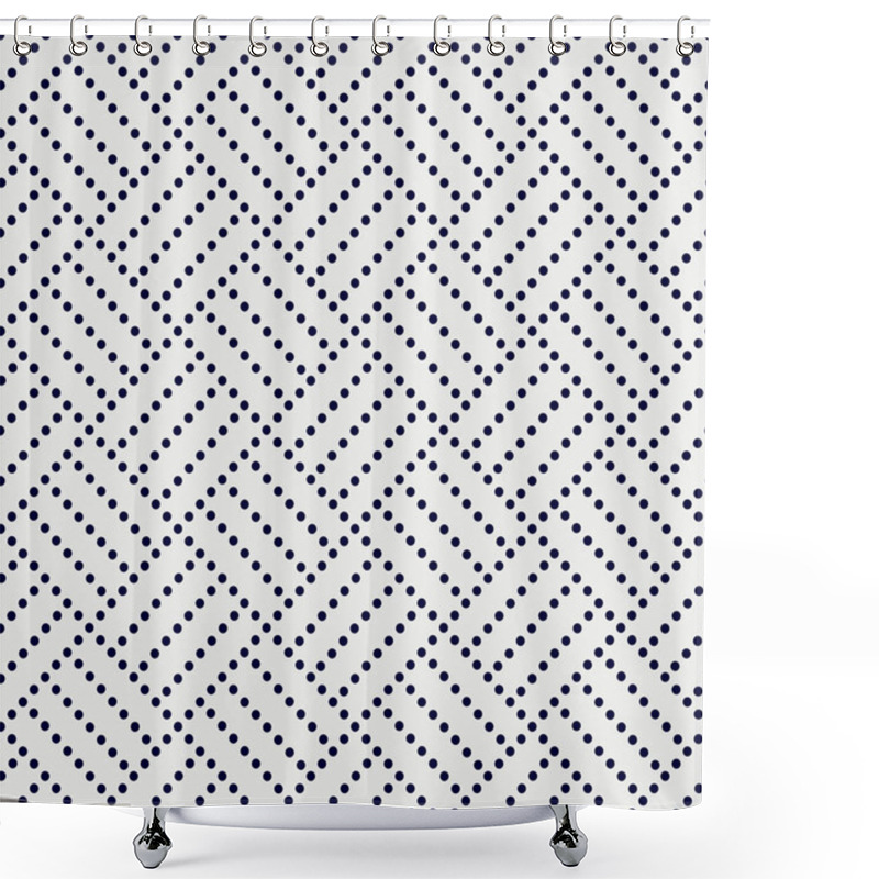 Personality  Variation Of Japanese Motif. Seamless Pattern. Shower Curtains