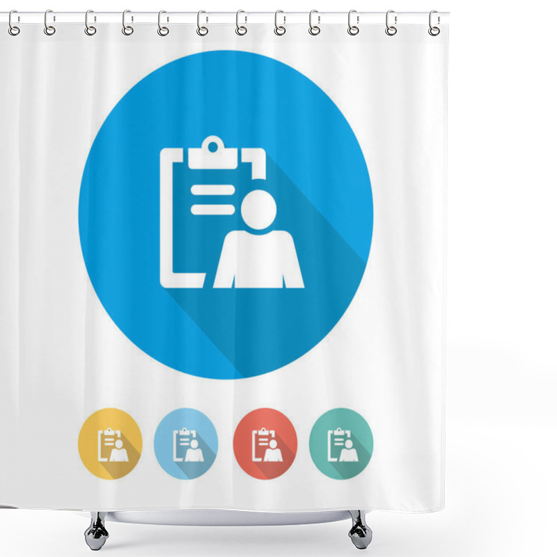 Personality  Cv Concept.  Illustration  Shower Curtains