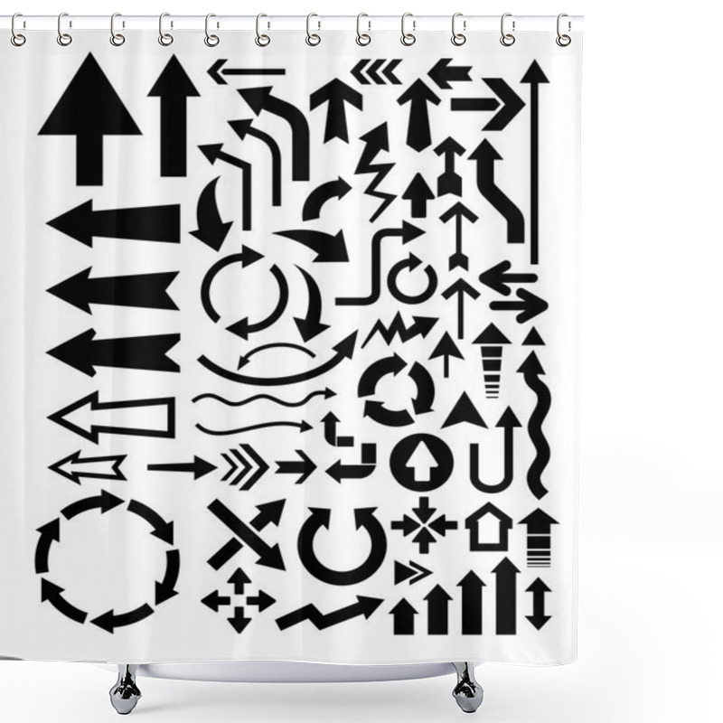 Personality  Arrows Icon Shower Curtains