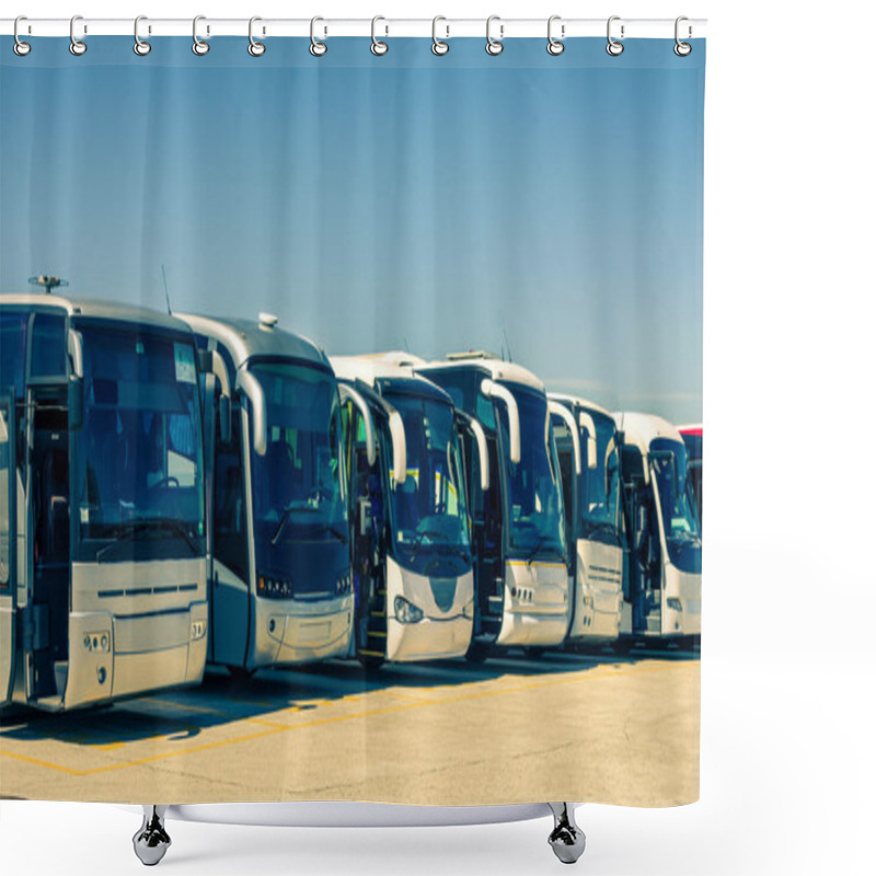 Personality  Touristic Buses Shower Curtains