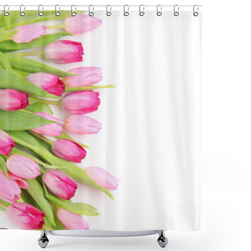 Personality  Fresh Tulips Shower Curtains