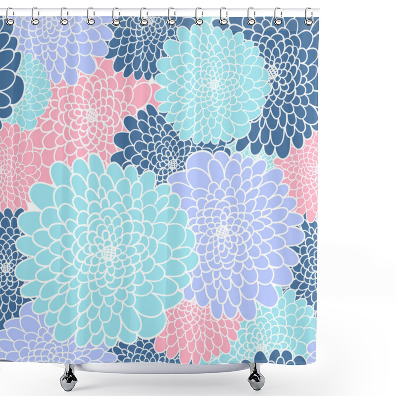 Personality  Modern Floral Texture Shower Curtains