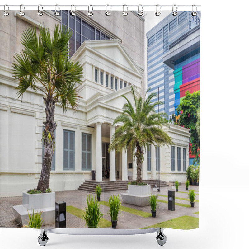 Personality  National Museum On Merdeka Square In Jakarta City, Java , Indone Shower Curtains