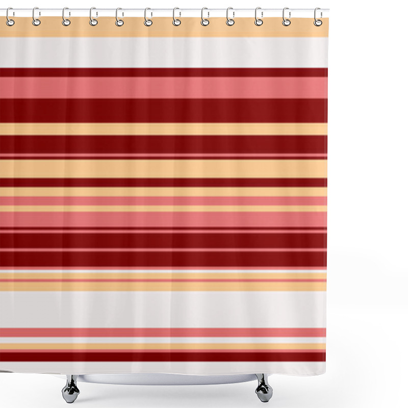 Personality  Abstract Horizontal Stripes In Warm Earth Tones.  Perfect For Backgrounds, Website Design, Textiles, Or Packaging.  Evokes Feelings Of Warmth, Calmness, And Natural Beauty. Shower Curtains