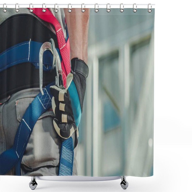 Personality  Workers Safety Harness Shower Curtains