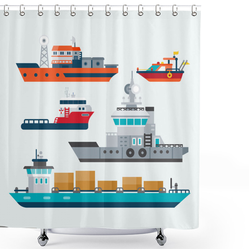 Personality  Boats And Ships Shower Curtains