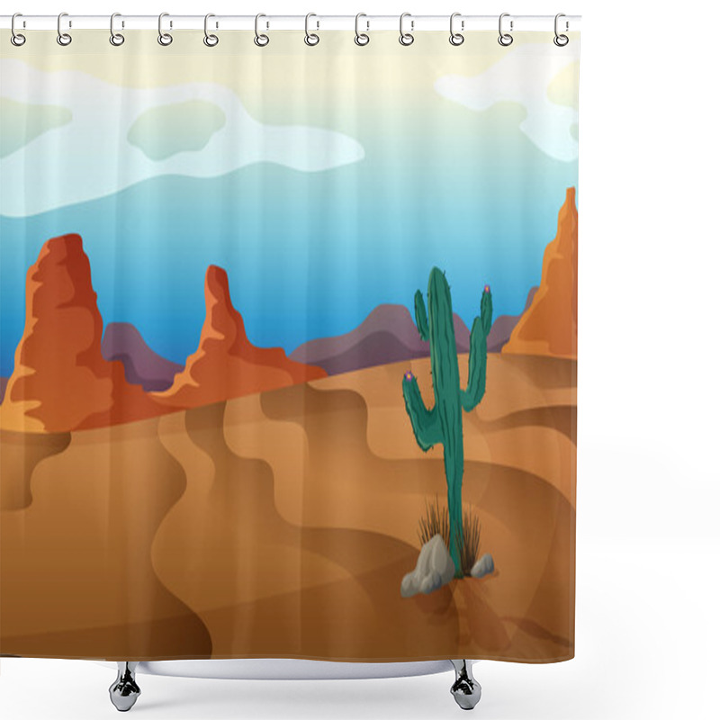 Personality  A Sad Cactus Shower Curtains