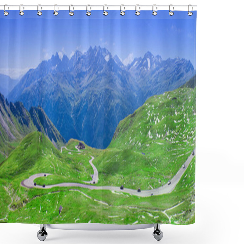 Personality  Grossglockner High Alpine Road Panorama, Austria Shower Curtains