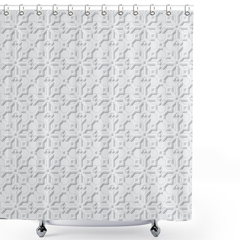 Personality  Grey Pattern Shower Curtains