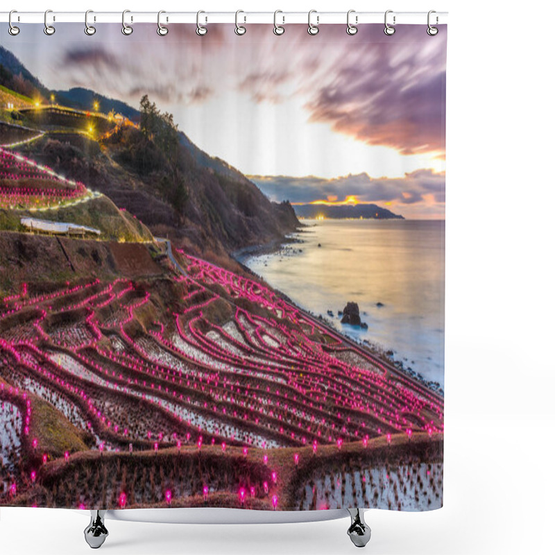 Personality  Wajima, Japan Rice Terraces Shower Curtains