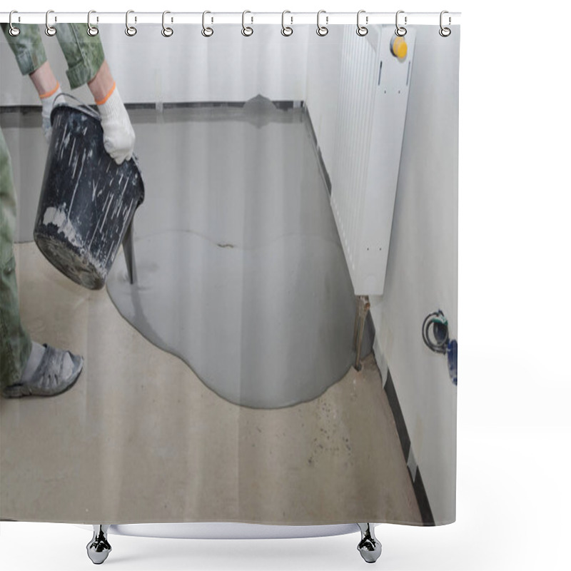 Personality  Self-leveling Epoxy. Leveling With A Mixture Of Cement Floors. Shower Curtains