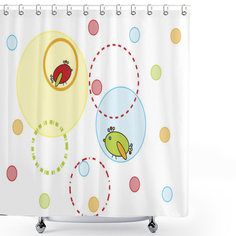 Personality  Birds Shower Curtains