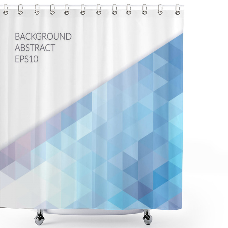 Personality  Abstract Background With Geometric Shapes On A White Background. Shower Curtains