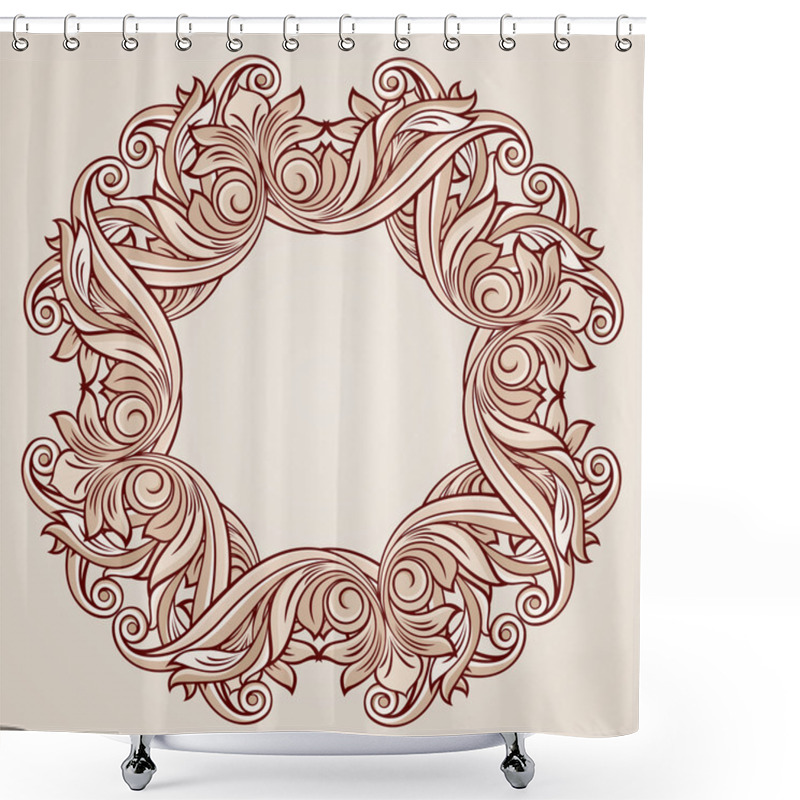 Personality  Floral Pattern Shower Curtains