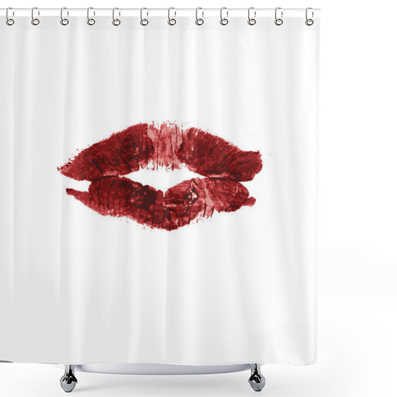 Personality  Lipstick Print Shower Curtains