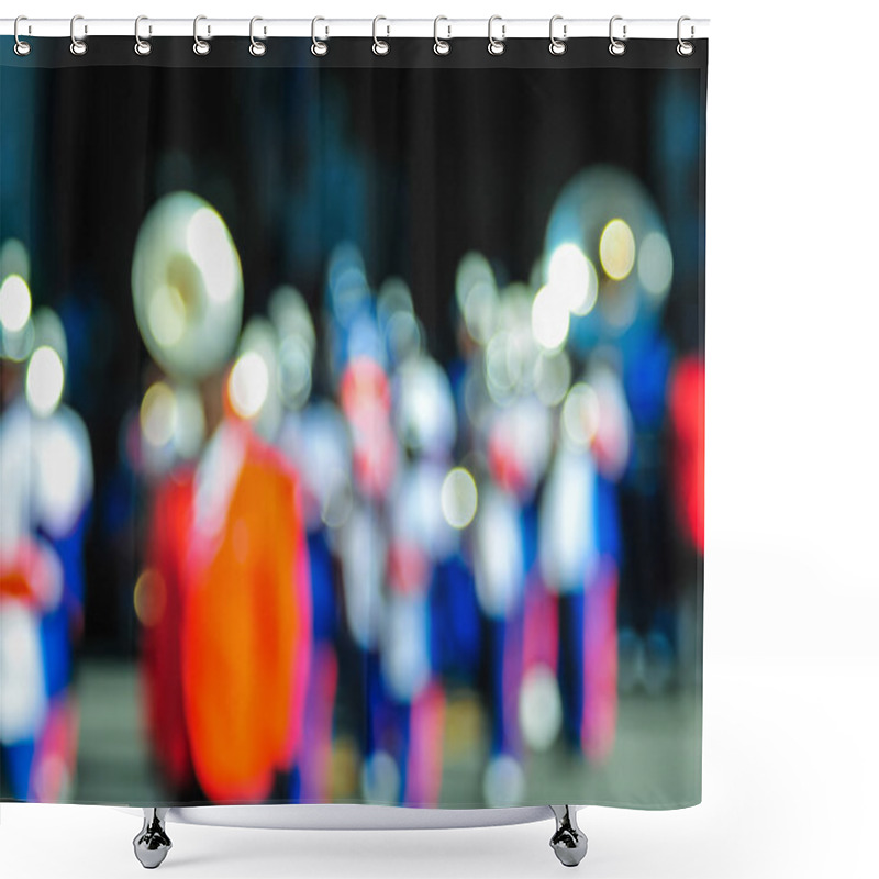 Personality  High School Band Tuba Player Shower Curtains